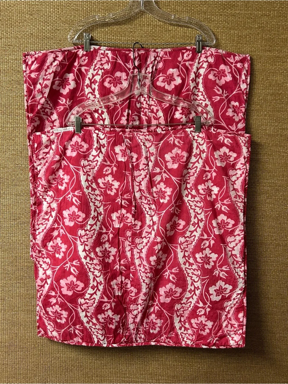 Pottery Barn Euro Sham Quilted Patchwork Multicolor Multi-Pattern Tropical Print